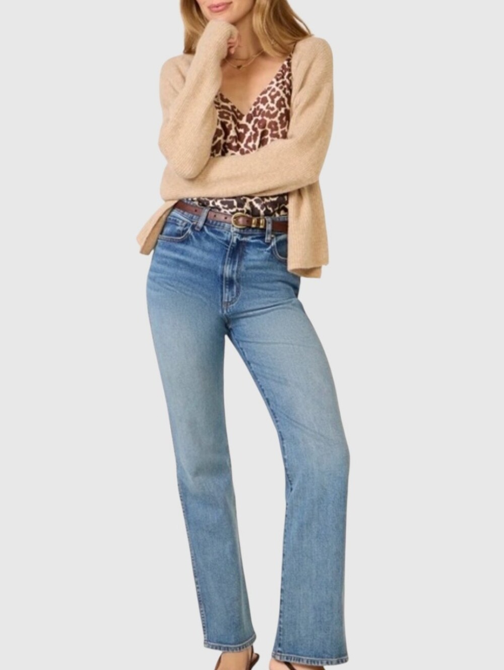 KUT from the Kloth Melissa High Rise Straight Leg Jeans Size 0 Quiet Luxury Chic